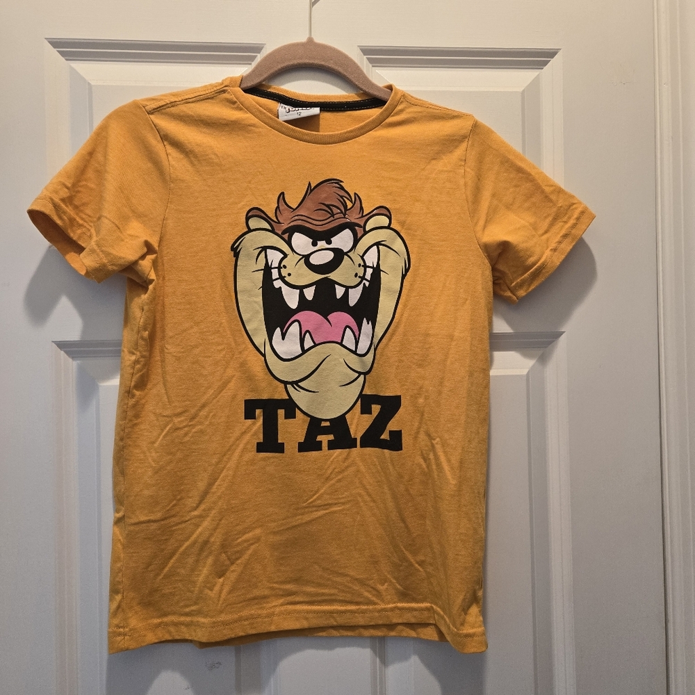 Looney Tunes Tee Kid's 12 Taz Tasmanian Devil T-Shirt Graphic Short Sleeve